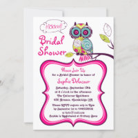 Invitation à la douche nuptiale rose chaude de la 