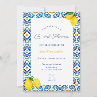 Invitation à la douche nuptiale sicilienne