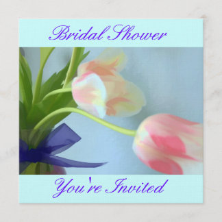 Invitation à la douche nuptiale Tulip Bouquet