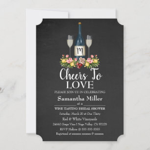 Invitation À La Douche Nuptiale Vin Ou Vin