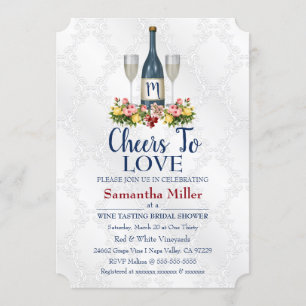 Invitation À La Douche Nuptiale Vin Ou Vin