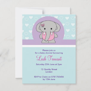 Invitation à la douche pour bébé