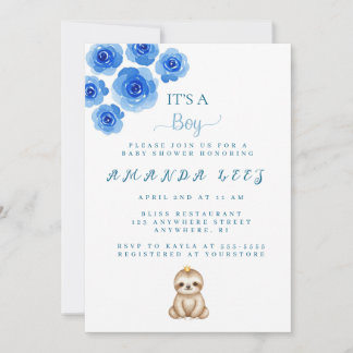 Invitation à la douche pour bébé fille