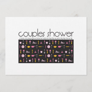 Invitation à la douche pour les couples - Cuisine