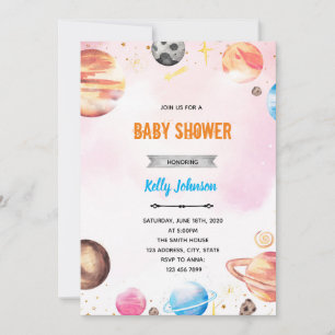 Invitation à la douche spatiale de Galaxy