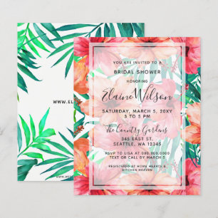 Invitation à la douche tropicale