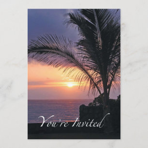 Invitation à la douche tropicale nuptiale