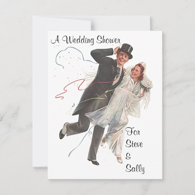 Invitation à la Faire-part de douche de mariage (Devant)