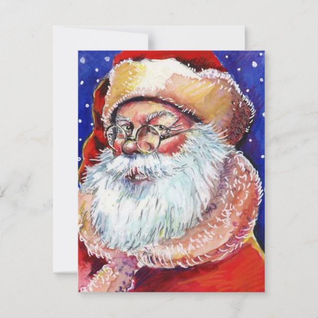 Invitation à la Faire-part de Noël de Père Noël (Devant)