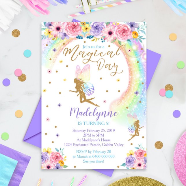 Invitation à la fée arc-en-ciel (Créateur téléchargé)