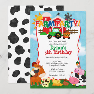 Invitation à la ferme - Invitation à la fête d'ann