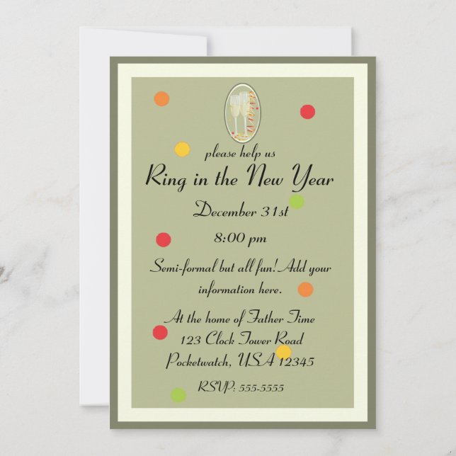 Invitation à la fête (Dos)