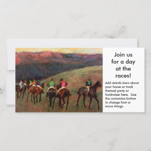 Invitation à la fête à thème du cheval ou à la col
