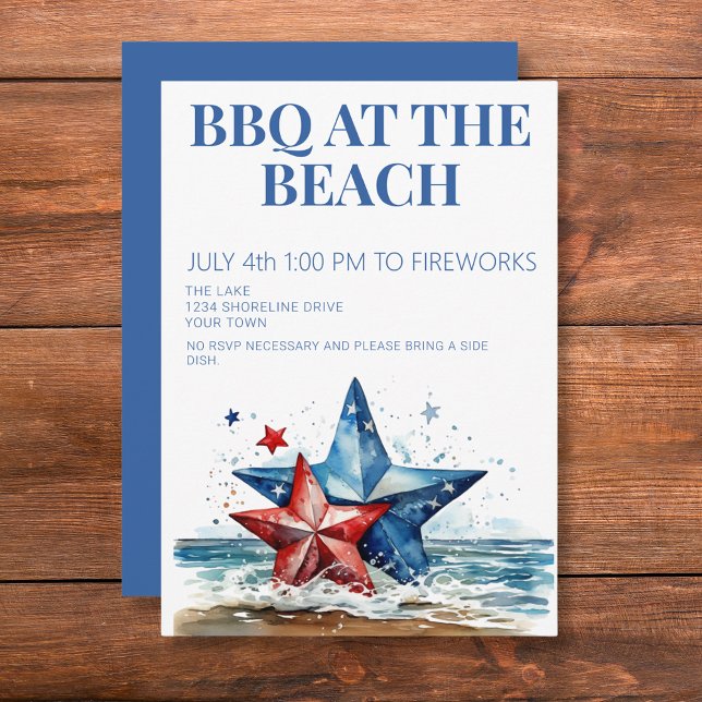 Invitation à la fête BBQ du 14 juillet (Créateur téléchargé)