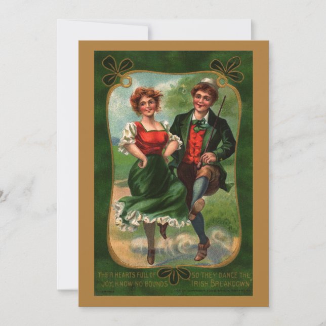 Invitation à la fête Cœurs Pleins de Joie (Devant)