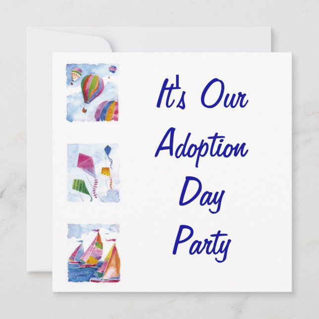 invitation à la fête d'adoption (Devant)