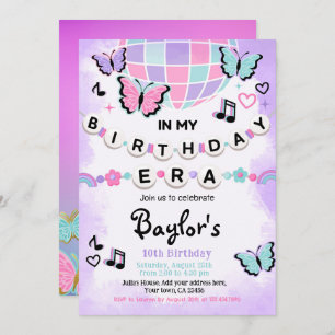 Invitation à la fête d'anniversaire