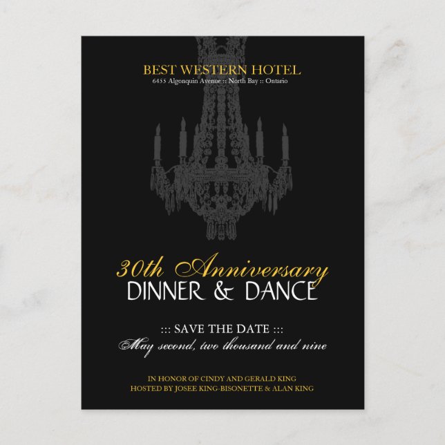 Invitation à la fête d'anniversaire (Devant)