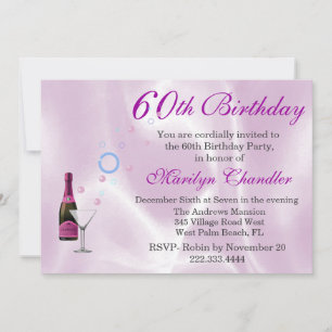 Invitation à la fête d'anniversaire