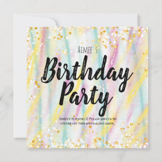 invitation à la fête d'anniversaire