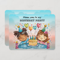 Invitation à la fête d'anniversaire