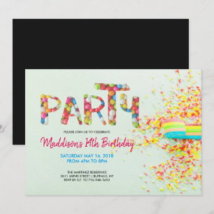 Invitation à la fête d'anniversaire