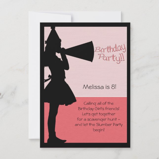 Invitation à la fête d'anniversaire (Devant)