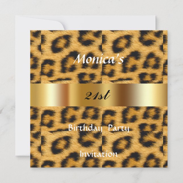 Invitation à la fête d'anniversaire 21 ans de Léop (Devant)