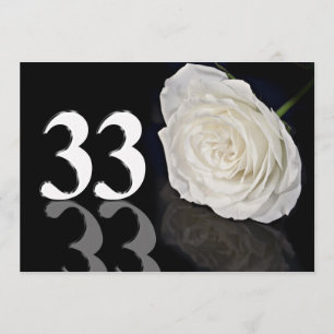 Invitation à la fête d'anniversaire 33 ans