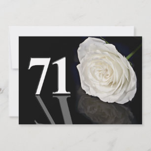 Invitation à la fête d'anniversaire 71 ans