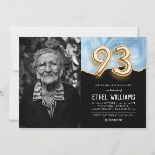 Invitation à la fête d'anniversaire 93 ans