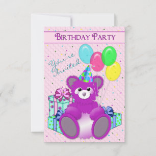 INVITATION À LA FÊTE D'ANNIVERSAIRE - AJOUTER L'ÂG