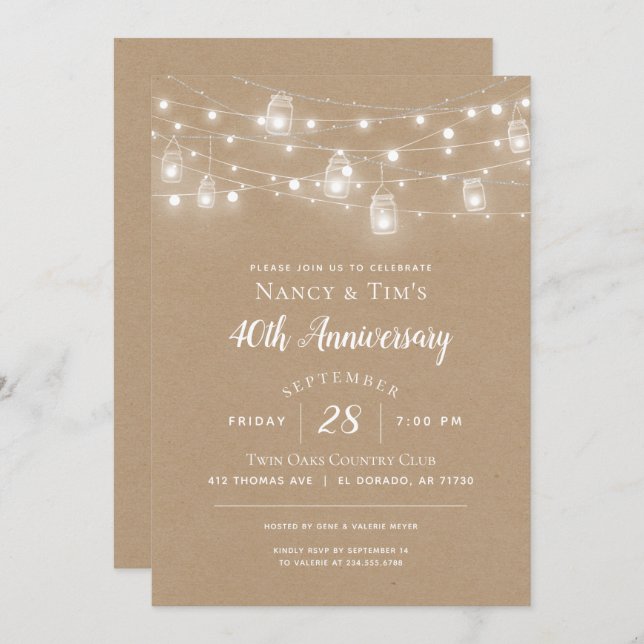 Invitation à la fête d'anniversaire avec des guirl (Devant / Derrière)