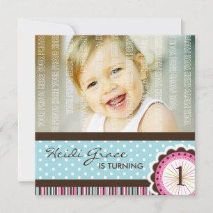Invitation à la fête d'anniversaire Cute