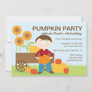 Invitation à la fête d'anniversaire d'automne