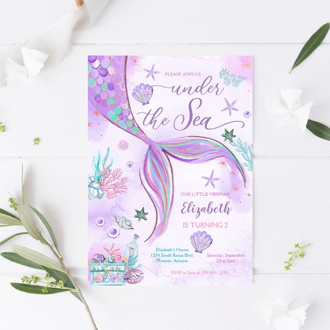 Invitation à la fête d'anniversaire de 2 ans de la (Créateur téléchargé)