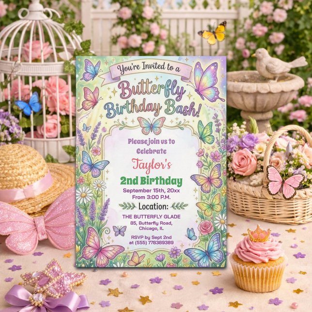 Invitation à la fête d'anniversaire de 2 ans Papil (Créateur téléchargé)