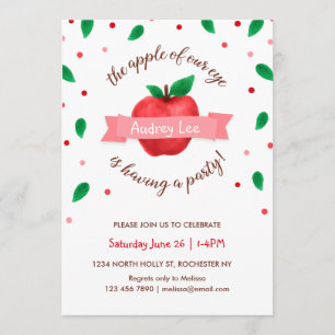 Invitation à la fête d'anniversaire de Apple "Appl