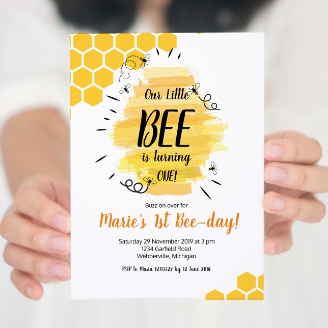 Invitation à la fête d'anniversaire de Bee 1er (Créateur téléchargé)