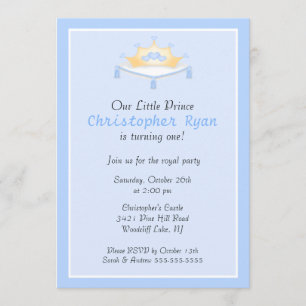 Invitation à la fête d'anniversaire de Blue Prince