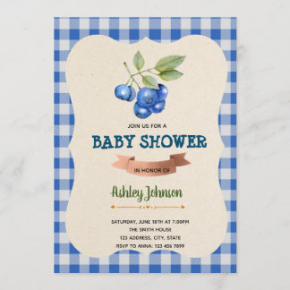 Invitation à la fête d'anniversaire de Blueberry