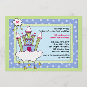 Invitation à la fête d'anniversaire de Bounce Hous