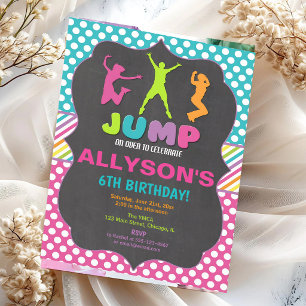 Invitation à la fête d'anniversaire de Bounce Park