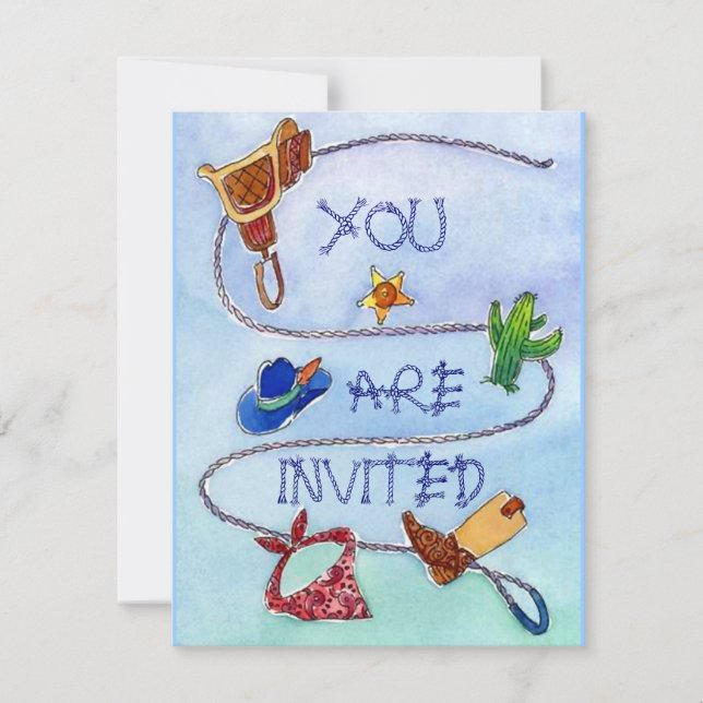 INVITATION À LA FÊTE D'ANNIVERSAIRE DE BUCKAROO ~  (Devant)