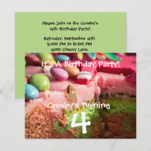 Invitation à la fête d'anniversaire de Candy Kid