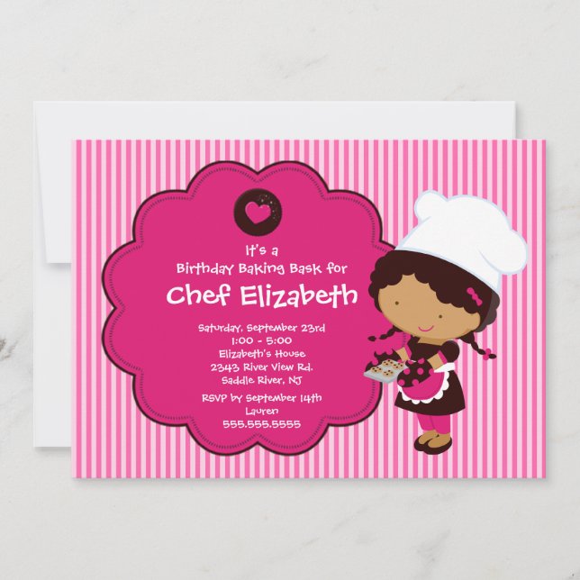 Invitation à la fête d'anniversaire de Cuisine Bak (Devant)