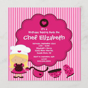 Invitation à la fête d'anniversaire de Cuisine Bak