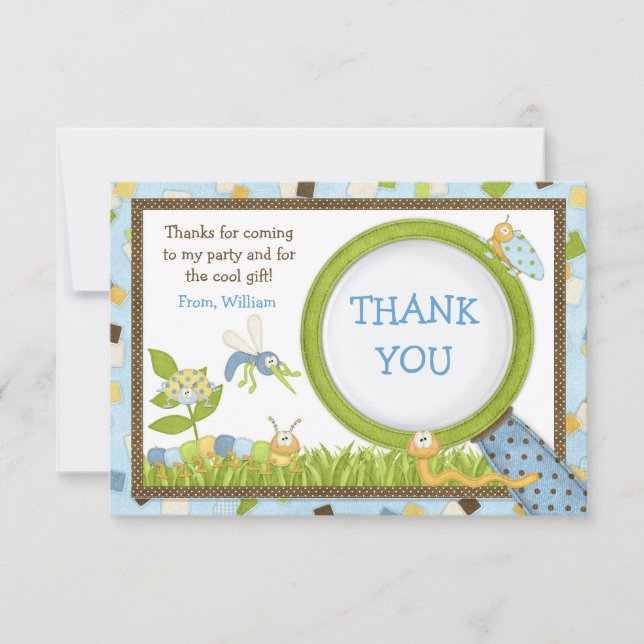 Invitation à la fête d'anniversaire de Cute Bugs (Devant)