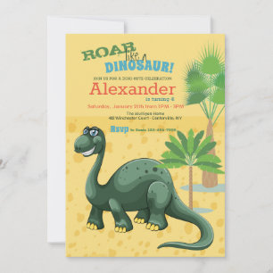 Invitation à la fête d'anniversaire de Dino souria