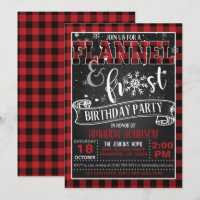 Invitation à la fête d'anniversaire de Flanel et F